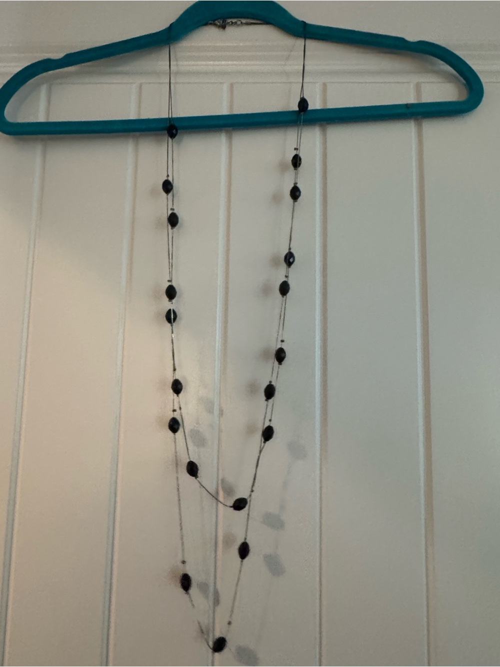 Delicate Black Beaded Layered Necklace - Women Jewelry